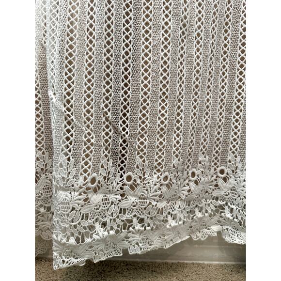 IVY CITY CO White Embroidered Lace Dress Long Sleeve Modest Romantic NWT | Small - Picture 6 of 10